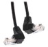 DELTA Mrežni patch kabel RJ45 Cat.5e U/UTP, kutni utikači, 3 m, crni