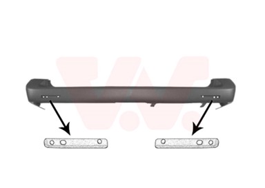 VAN WEZEL Zadnji branik VW T5, sivi