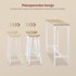 Set barskih stolova s ​​2 barske stolice 120 x 40 x 100 cm, crna