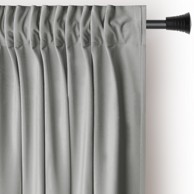 RESTILO Svijetlo siva zavjesa za djelomično zamračenje od samta 140x270 cm Pleat