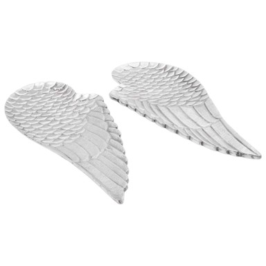 Voćne korpe 2 kom 40 x 18 x 4 cm, aluminij, srebrne