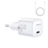 JOYROOM Punjač JR-TCF02, USB-C, 20W + USB-C kabel, bijeli