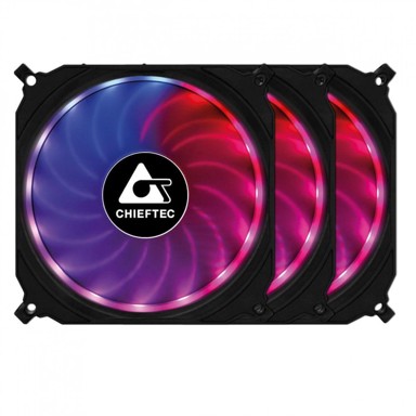 CHIEFTEC Set RGB ventilatora CF-3012-RGB, 3x120 mm
