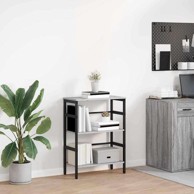 Polica, 60 x 29,5 x 81 cm, konstruirano drvo, siva sonoma