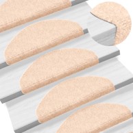 Samoljepljivi otirači za stepenice 5 kom smeđi 65 x 21 x 4 cm