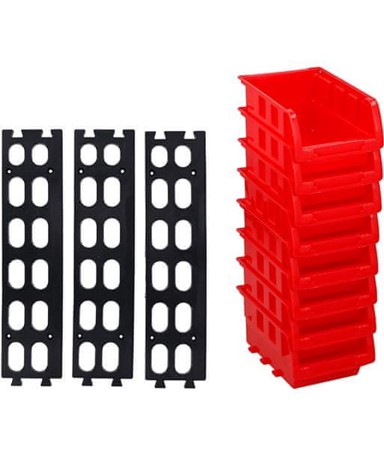 KINZO PVC zidna ladica, 10-dijelni organizator