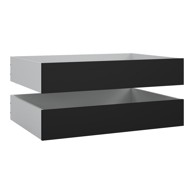 TVILUM Crne ladice za ispod kreveta u setu 2 kom 90x190/140x190 cm Naia