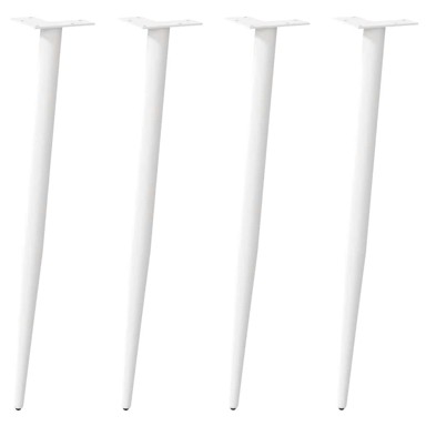 Noge za konzolni stol konusnog oblika, 4 kom, 72-73 cm, bijela