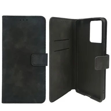 MM BOOK Wallet Skin-Feel torbica za Samsung Galaxy S24 Plus, crna