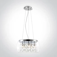 DMLAMP Visilica DM63166P, 5xG9, 9W, 220V, IP20, krom, staklo