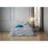 Posteljina Saten Tuiles Petrol Taupe 200x200cm + 2x60x80cm