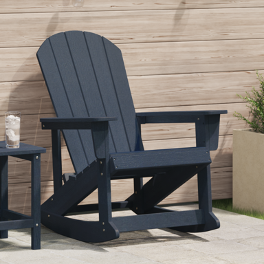 ADIRONDACK Ljuljačka Navy plava, HDPE, 73.5x92x90 cm, navy plava