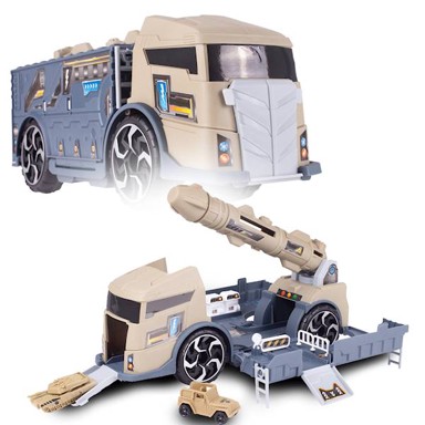 Vojni kamion s raketom, bež