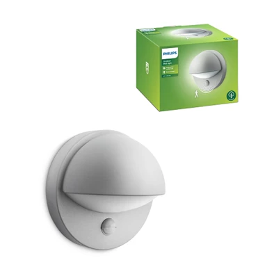 PHILIPS Zidna svjetiljka June, sa senzorom, 1x12W, siva