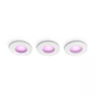 PHILIPS HUE ugradbeni LED downlight Xamento 3XGU10, bijeli