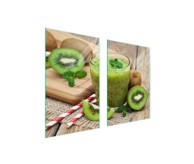 TMK Staklena zaštita za štednjak ili ploču za kuhanje 65x52, kiwi