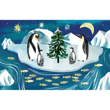 ROGER LA BORDE Čestitke u setu 8 kom s božićnim motivom Go with the Floe