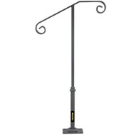 VEVOR Rukohvat od kovanog željeza za 1–2 stepenice, 52 x 98,6 cm, crni