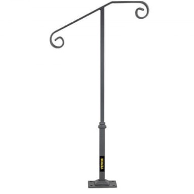 VEVOR Rukohvat od kovanog željeza za 1–2 stepenice, 52 x 98,6 cm, crni