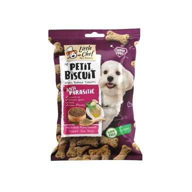 LITTLE CHEF Poslastica Antiparasitic kim/češnjak/peršin 150 g