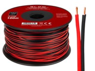 BLOW Zvučnički kabel 2 x 0,22 mm 100 m, crno-crveni