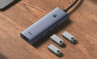 BASEUS Priključna stanica, HDMI 4K 60 Hz, 4× USB 3.0 + 1× USB-C 100 W PD 5 Gb/s (B00052807813-01)