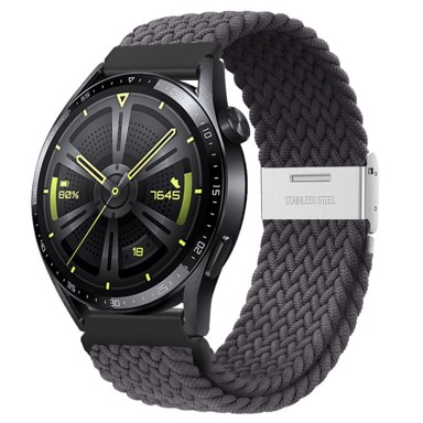 B-STRAP Elastic Nylon 2 remen za Garmin Venu 2 Plus, space ash