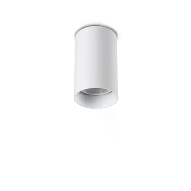 IDEAL LUX Stropna svjetiljka LOOK okrugla PL1 D60 H100, GU10, bijela