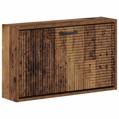 Zidni ormar za cipele Haarlem 71 x 17 x 43 cm, staro drvo