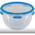 EMSA CLIP & CLOSE Set spremnika za hranu N10507, kvadratni, plavo-prozirni, 3 kom