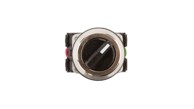 PROMET 2-Pozicijska sklopka, gumb 30 mm, 1NO, 1NC, nepovratna, W0-NEF30-TPA XY S, crna