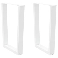 Noge blagovaonskog stola V-oblika 2 kom bijele 60x(72-73,3) cm