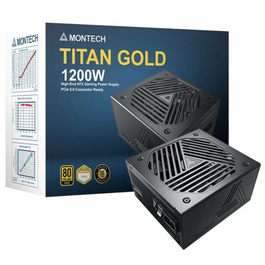 MONTECH Napajanje Titan 1200W - 80 PLUS & Cybenetics Gold, modularno, PCIe 5.0 TIS0126