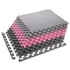 Set podloga puzzle 9 kom 60x60x1 cm, sivo-roza