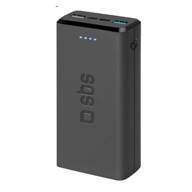 SBS Powerbank prijenosni punjač TTBB20000FASTK, 20000mAh, 2x USB, crni