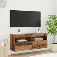 TV zidni ormar, 100 x 30 x 40 cm, konstruirano drvo, staro drvo
