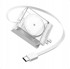 SHARGE Punjač Retractable 65 W s uvlačivim USB-C kabelom, bijeli