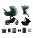 KINDERKRAFT Dječja kolica Prime 2 3u1 - tamnozelena