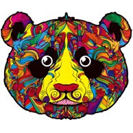 Drvene puzzle KP21977, Panda, veličina L