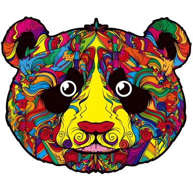 Drvene puzzle KP21977, Panda, veličina L