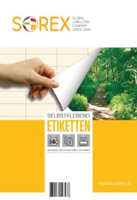 SOREX Etikete okrugle, Ø 90 mm, 100/1