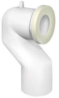 BRUCKNER WC spojka kutna, 90°, 110 mm, plastika