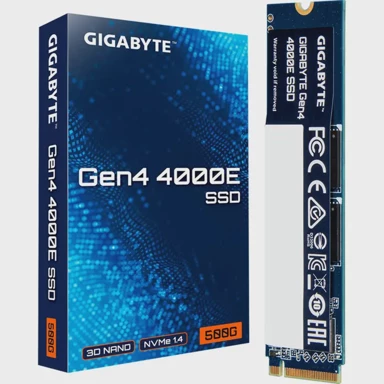 GIGABYTE SSD disk Gen4 4000E, 500 GB, PCIe 4.0 x4, NVMe 1.4, M.2 2280