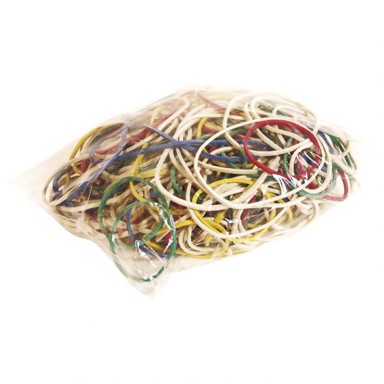SIAM Gumena vezica, sortirane veličine, 100 g, 120-30 mm, sortirane boje