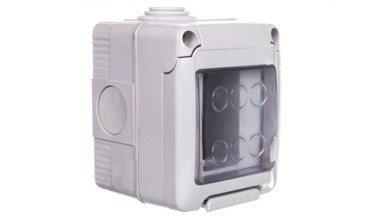 GEWISS Zatvoreno kućište 2M 82x66x65mm IP55 GW27041, sivo