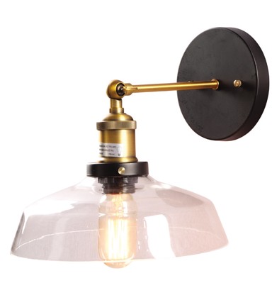 Dekorativna zidna rasvjeta Loft278-W, prozirna