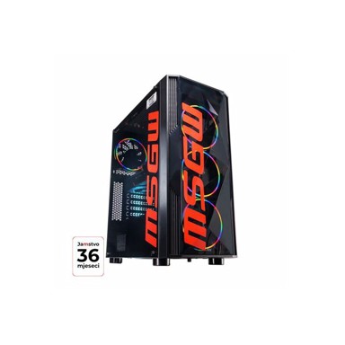 MSGW Stolno računalo Gamer R5 a104 / AMD Ryzen 5 5500, 16 GB RAM, 1 TB SSD, NVIDIA GeForce RTX 5050 8 GB, FreeDOS