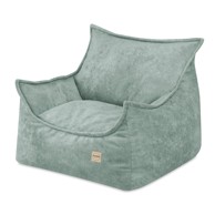 PLUSH NEST Dječja fotelja Roya, premium šenil, zelena