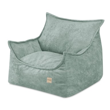 PLUSH NEST Dječja fotelja Roya, premium šenil, zelena
