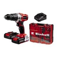 EINHELL Aku udarna bušilica SET TE-CD 18/2 LI-I +64 2X2,0 Ah